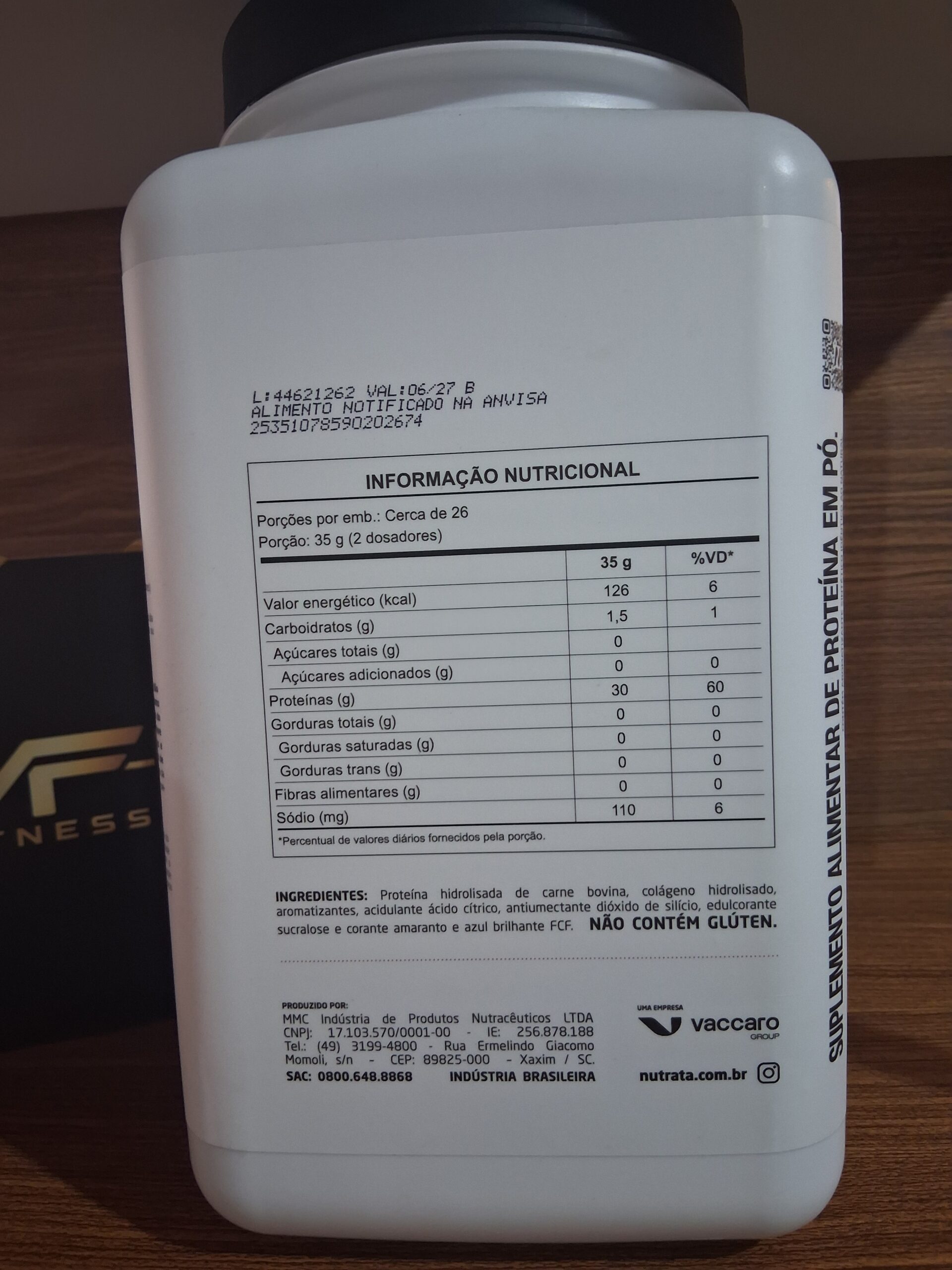NUTRA BEEF PROTEIN HIDROLISADO 900G - NUTRATA - Imagem 2